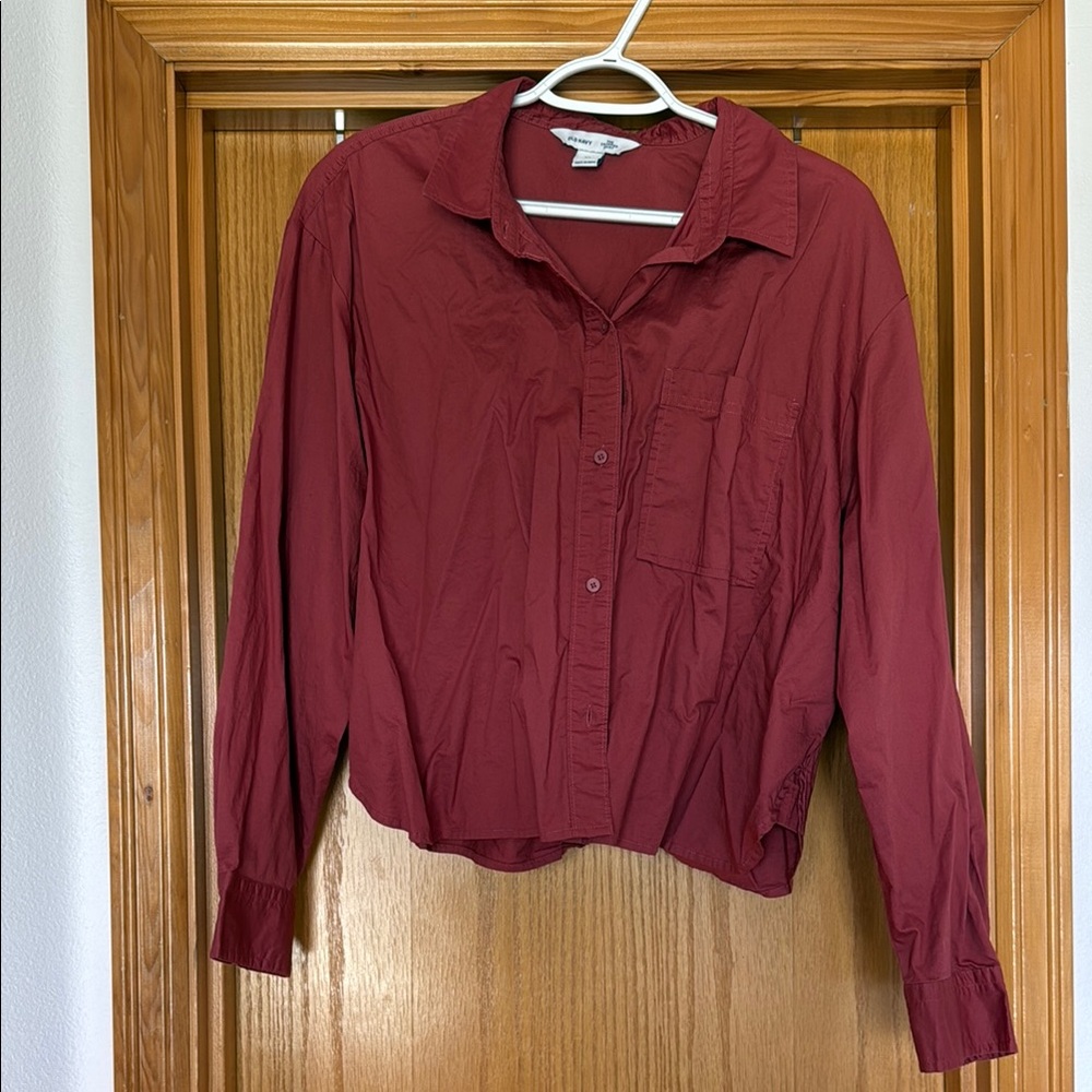 Old Navy Women's Crop Top - Burgundy